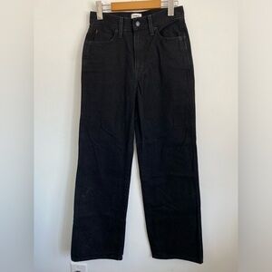 Aritzia Sunday Best Juniper High Rise Wide Leg Pant - Black Stone - US 2